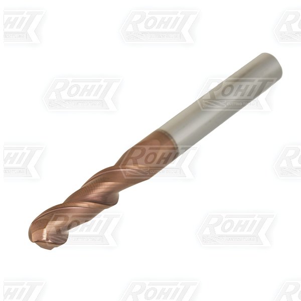 402-2-Flute-HP-Solid Carbide Ball Nose upto 65HRc machining-Metric